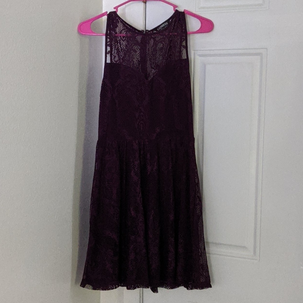 Lace Plum Dress